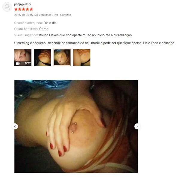 Avaliações da shopee - piercing no peito, prints 1.0 image 14