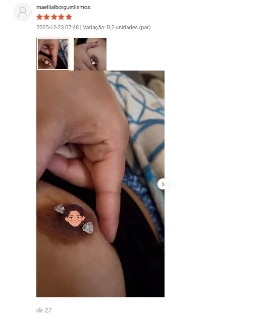 Avaliações da shopee - piercing no peito, prints 1.0 image 16