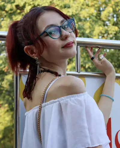 Cute redhead teen Andreea cover image