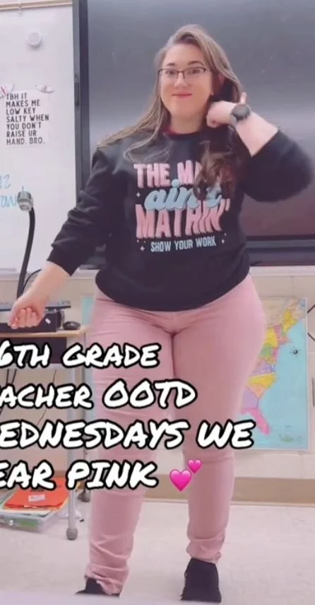 MyType Teacher #5 Curvy PAWG w/ Glasses Outfit Check image 8