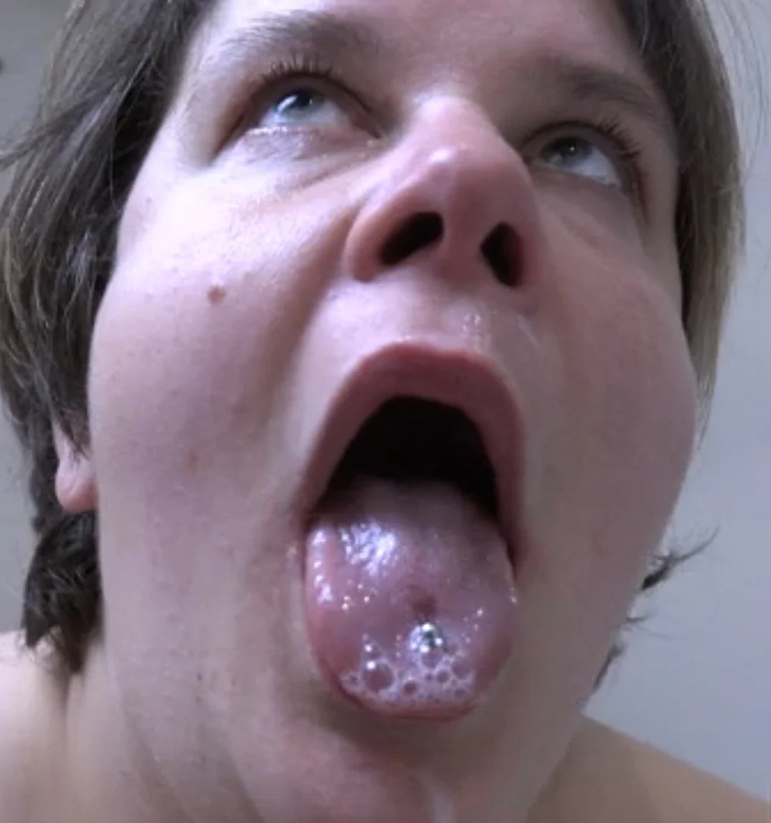 Chubby Submissive Wife Drinks Pee and Rims Hubbie's Asshole like a real bitch image 12