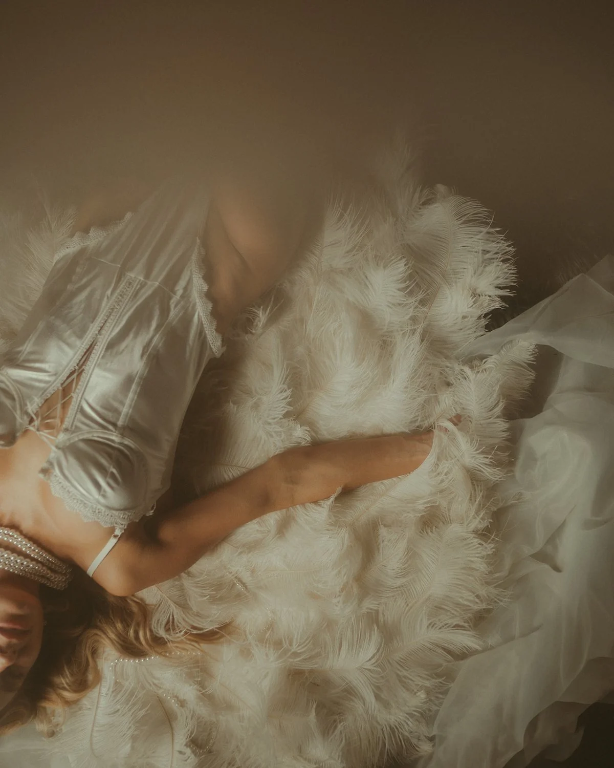 Busty blonde angel boudoir image 24