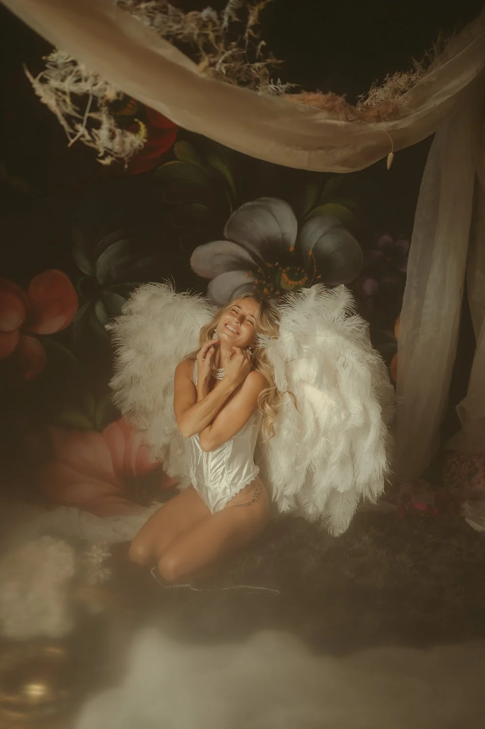 Busty blonde angel boudoir image 40