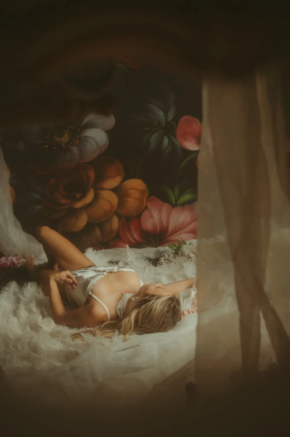 Busty blonde angel boudoir image 42