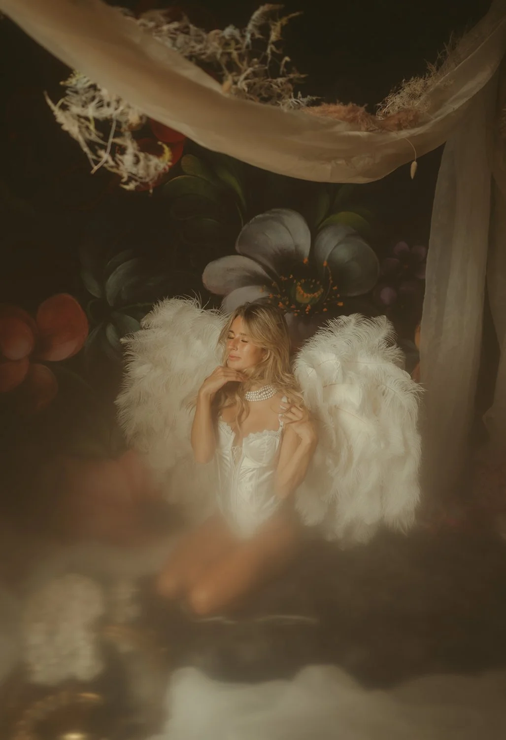 Busty blonde angel boudoir image 44