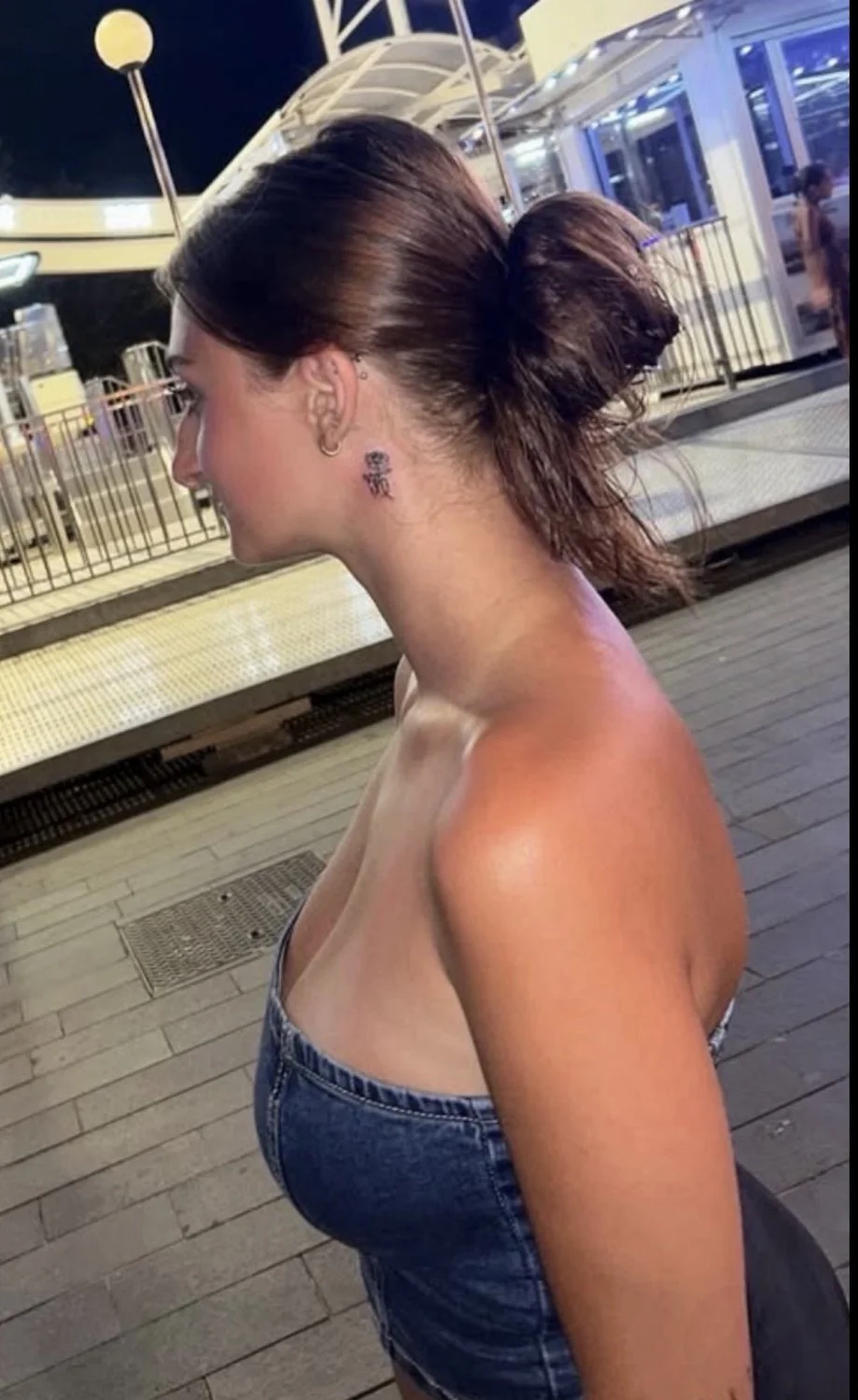 French sexy tiktok slut big ass nude boobs spy leak petite bikini image 13