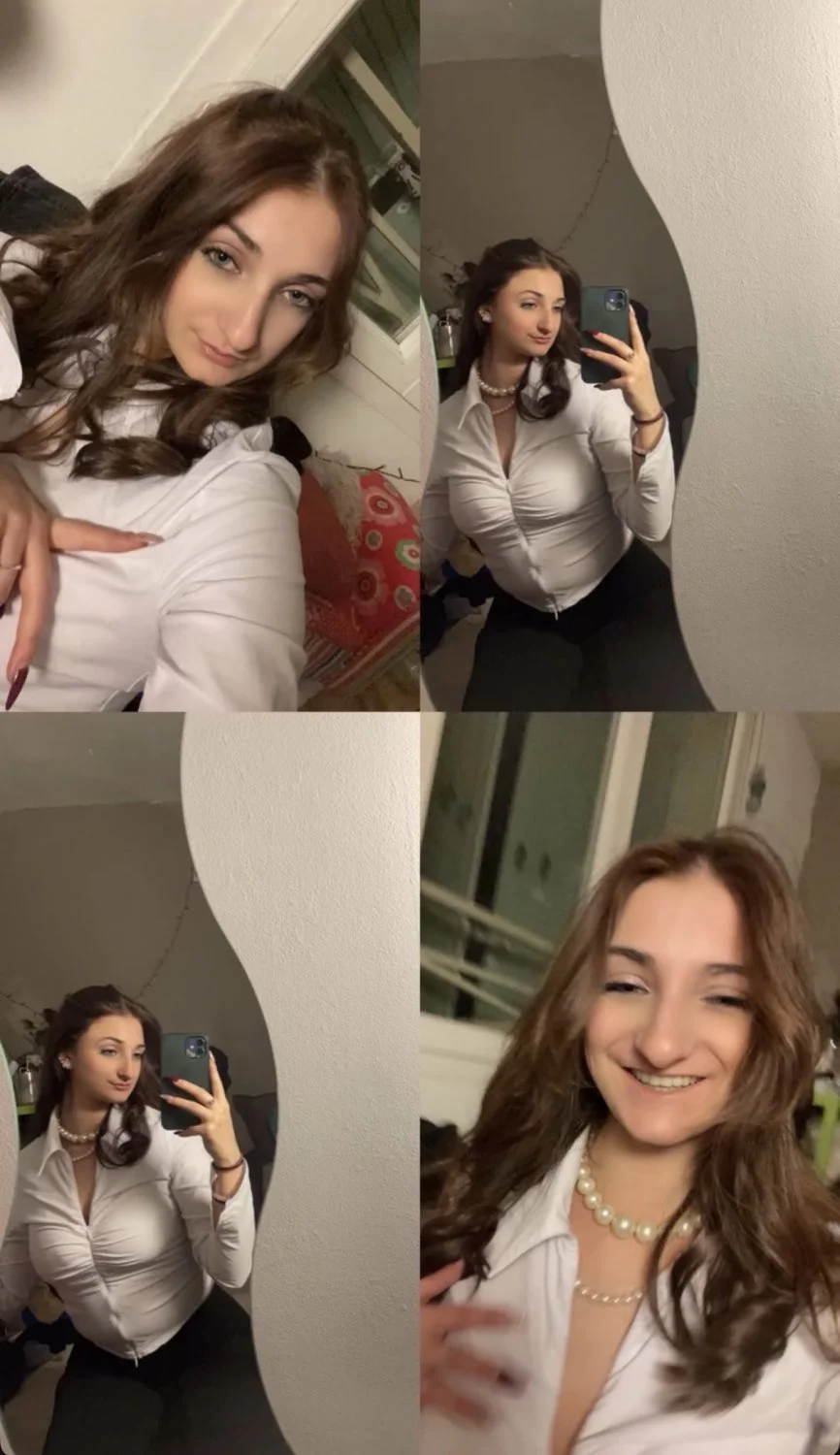 French sexy tiktok slut big ass nude boobs spy leak petite bikini image 50