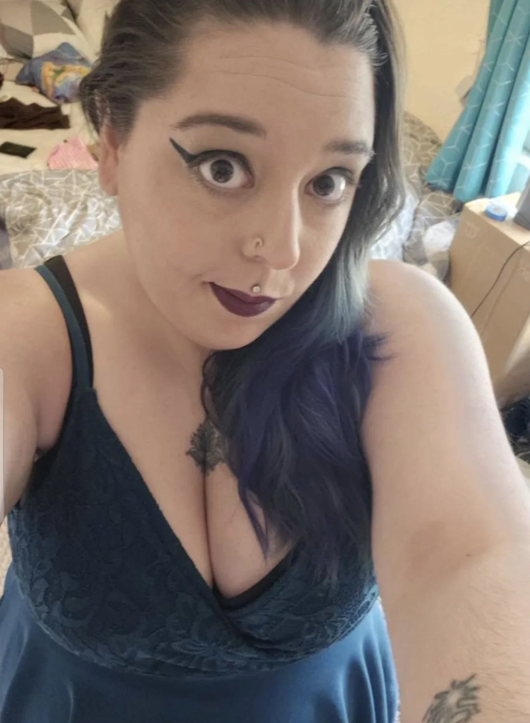 Ai of friend taking a load to her face main image