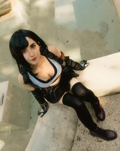 Tifa Cosplay Slut added to my collection! Submit Yourself or Your Gf/Wife! Kik or dm! cover image