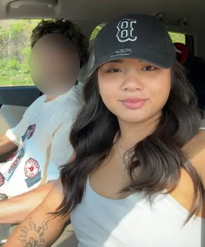 Cheating asian gf pounded by a big dick cover image