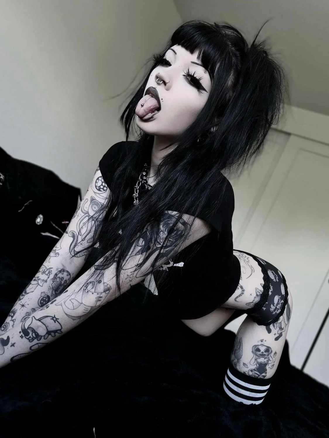 Sexy Odd Goth Girl Many Outfits! 😇🙏 image 47