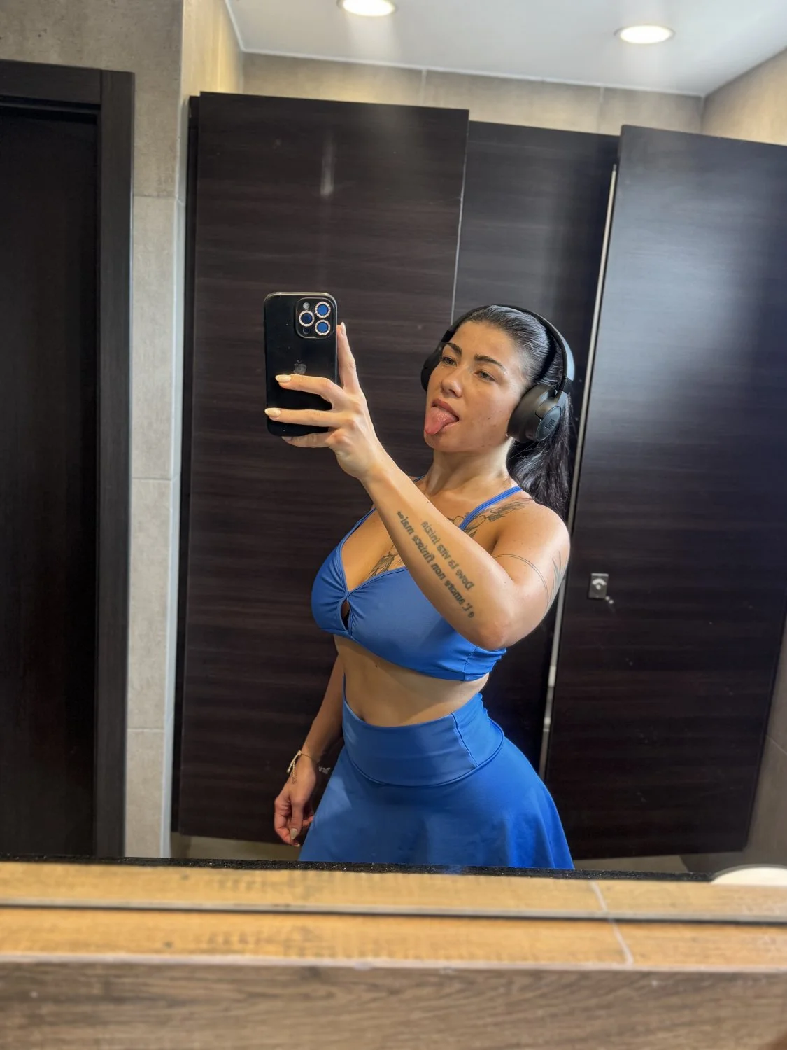I want to feel your tongue running up my abdomen towards my huge tits image 2