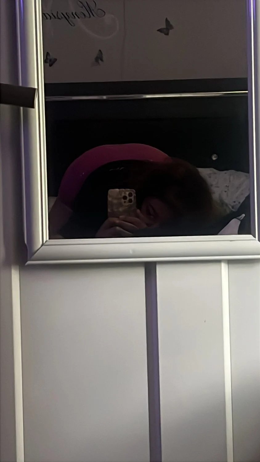 Lightskin nurse in purple lingerie 💜 image 6