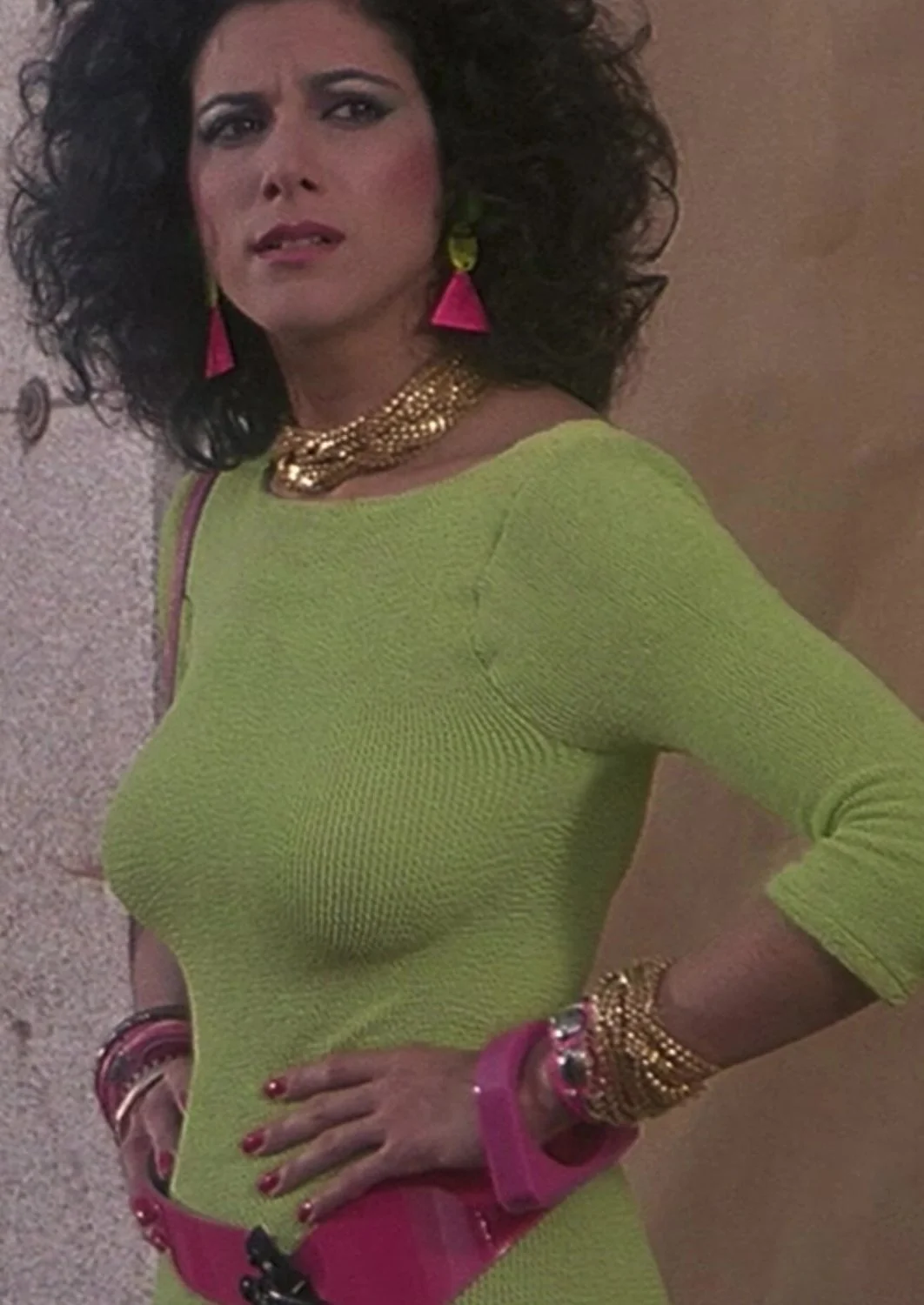 Saundra Santiago braless big boobs in Miami Vice image 3