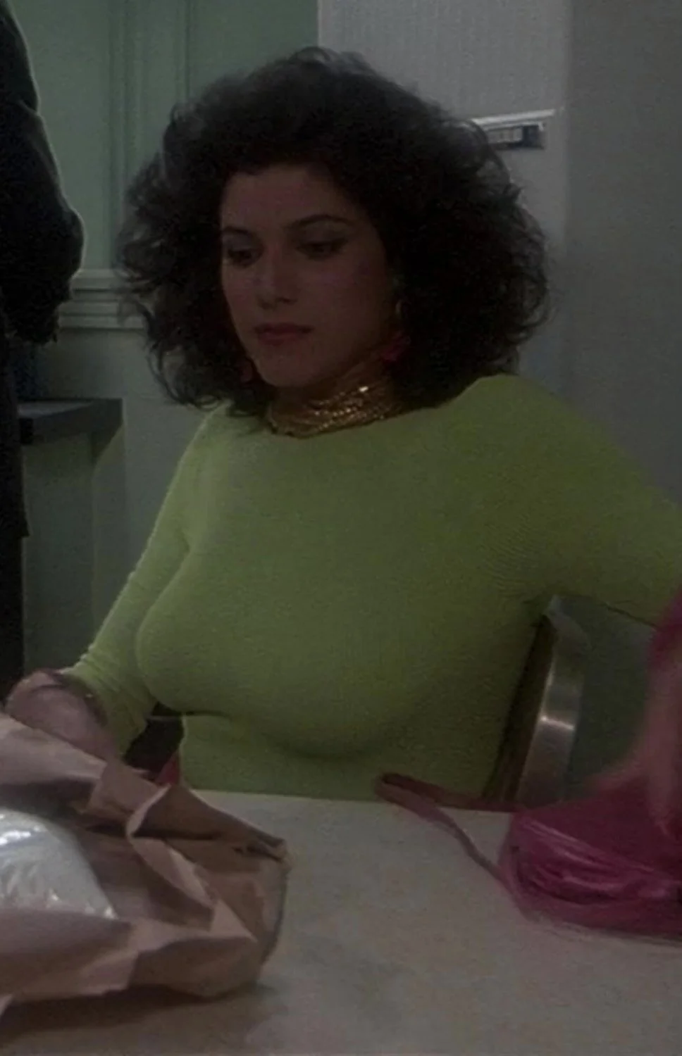 Saundra Santiago braless big boobs in Miami Vice image 6