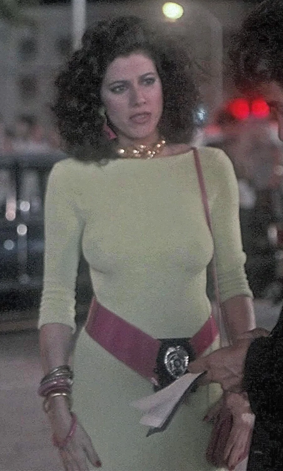Saundra Santiago braless big boobs in Miami Vice image 7