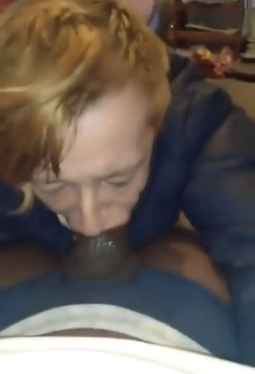 Old toothless crackhead whore giving a gumjob deep-throat and rim job to a nasty BBC. image 9