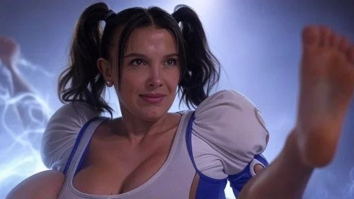 Celebrity Millie as Chun Li ai fakes image 18
