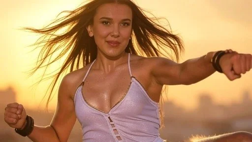 Celebrity Millie as Chun Li ai fakes image 22