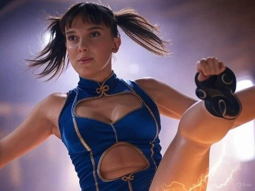 Celebrity Millie as Chun Li ai fakes image 30
