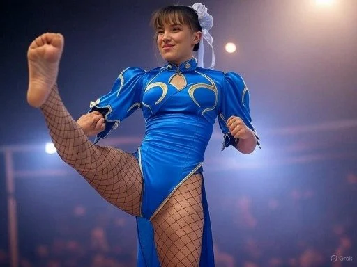 Celebrity Millie as Chun Li ai fakes image 34