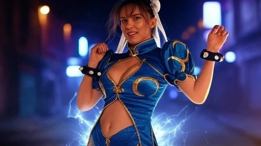 Celebrity Millie as Chun Li ai fakes image 38