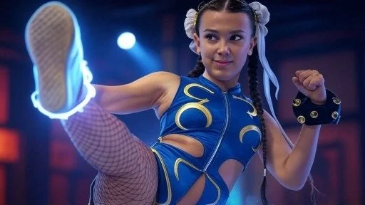 Celebrity Millie as Chun Li ai fakes image 39