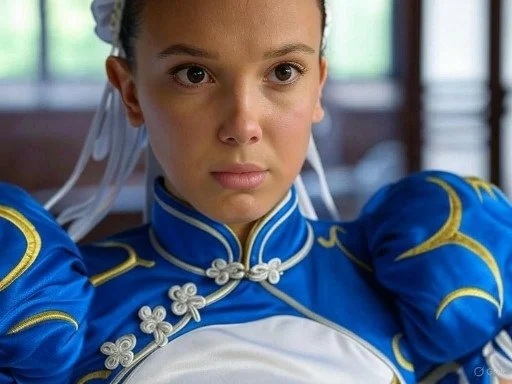Celebrity Millie as Chun Li ai fakes image 49