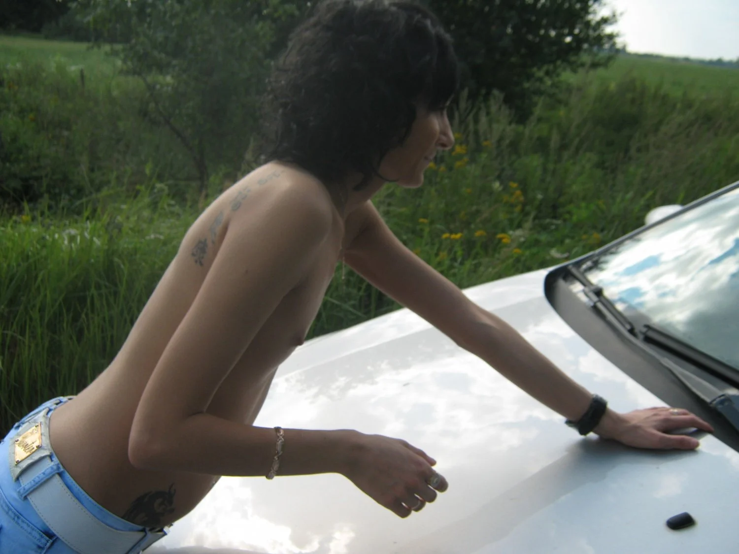 Flat Chested Girl with padded boobs image 43