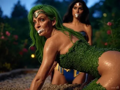 Uma vs Mia, Wonder Woman and Poison Ivy Ai lesbians cover image