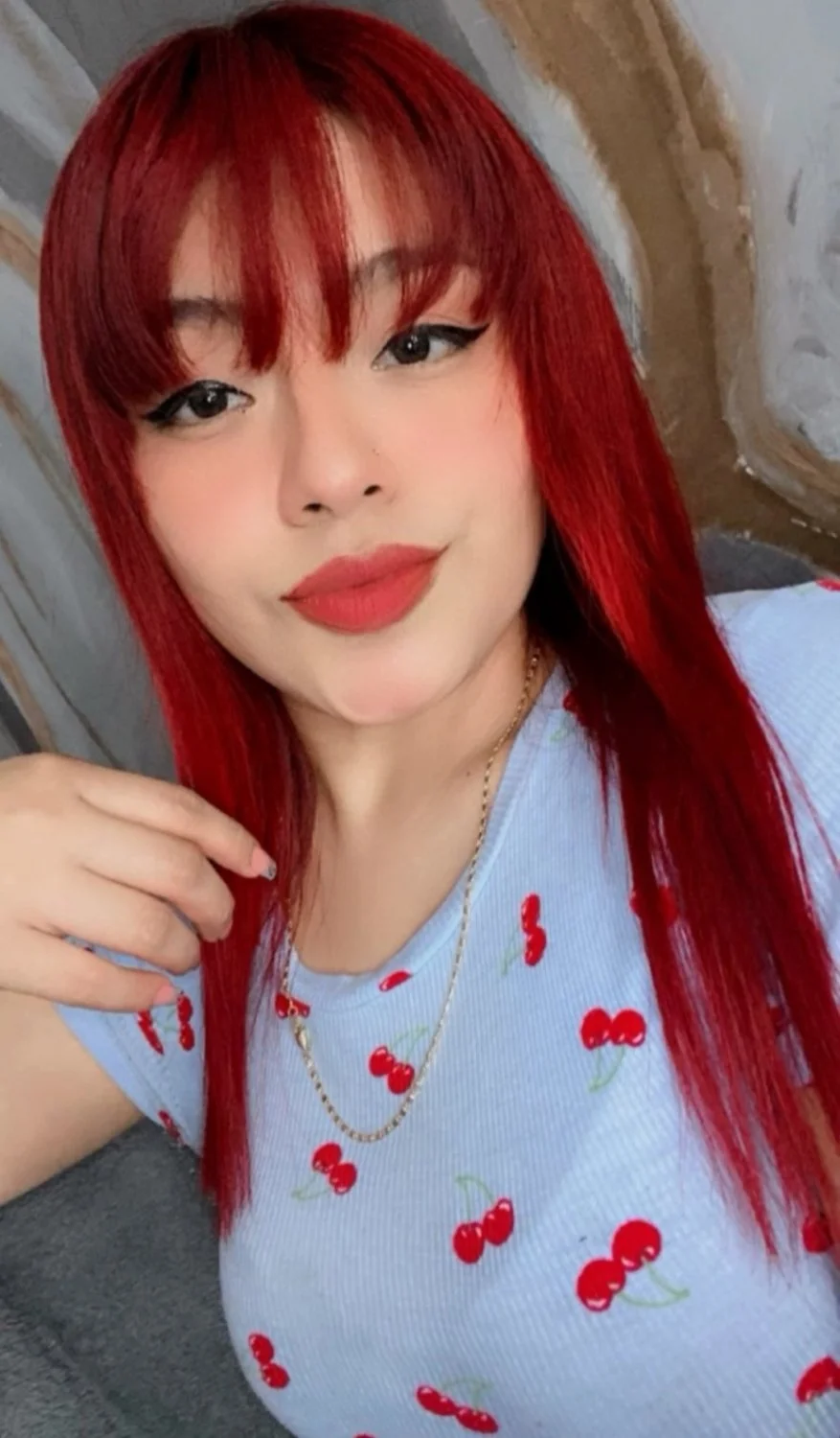 Putita peliroja de ojos rasgados buen cuerpo y sexy image 12