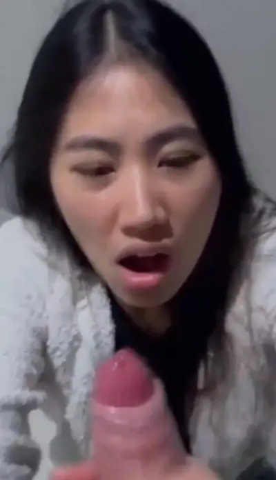Pretty asian teen swallows cum cover image