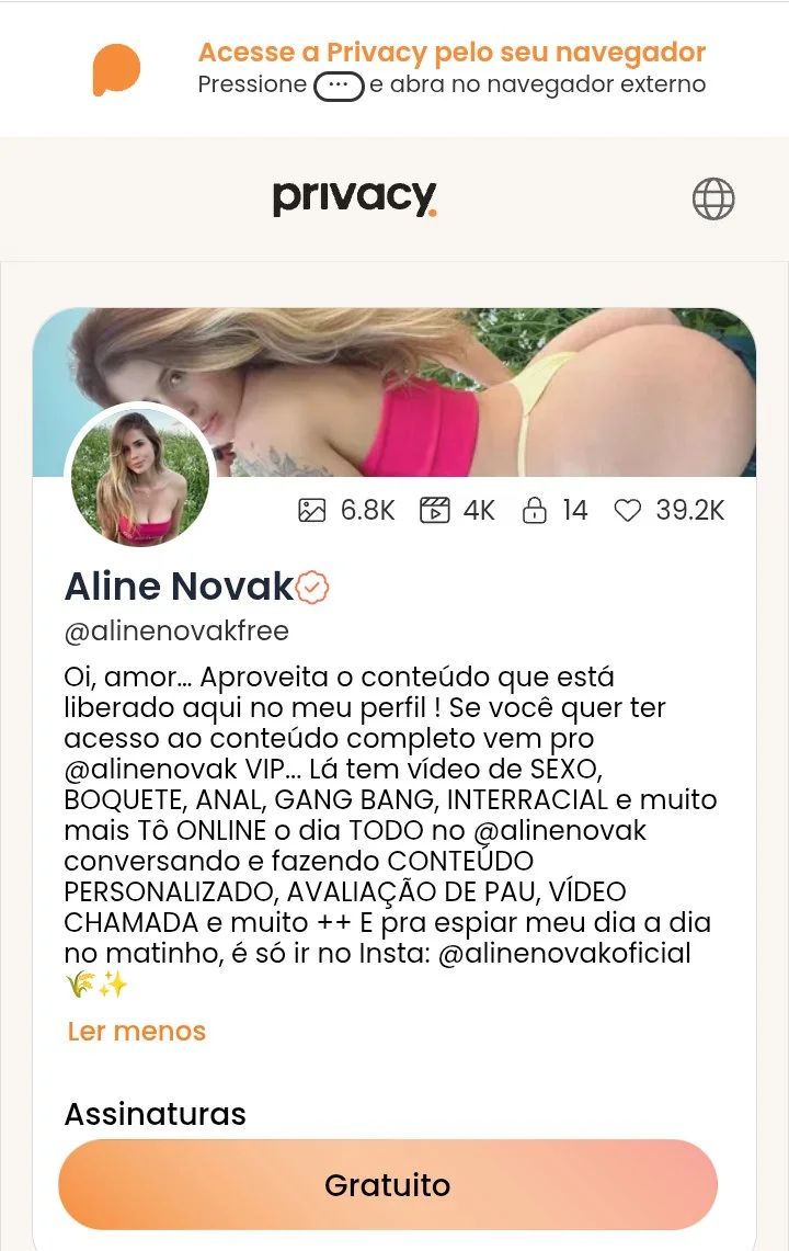 Aline loira influencer e puta image 2
