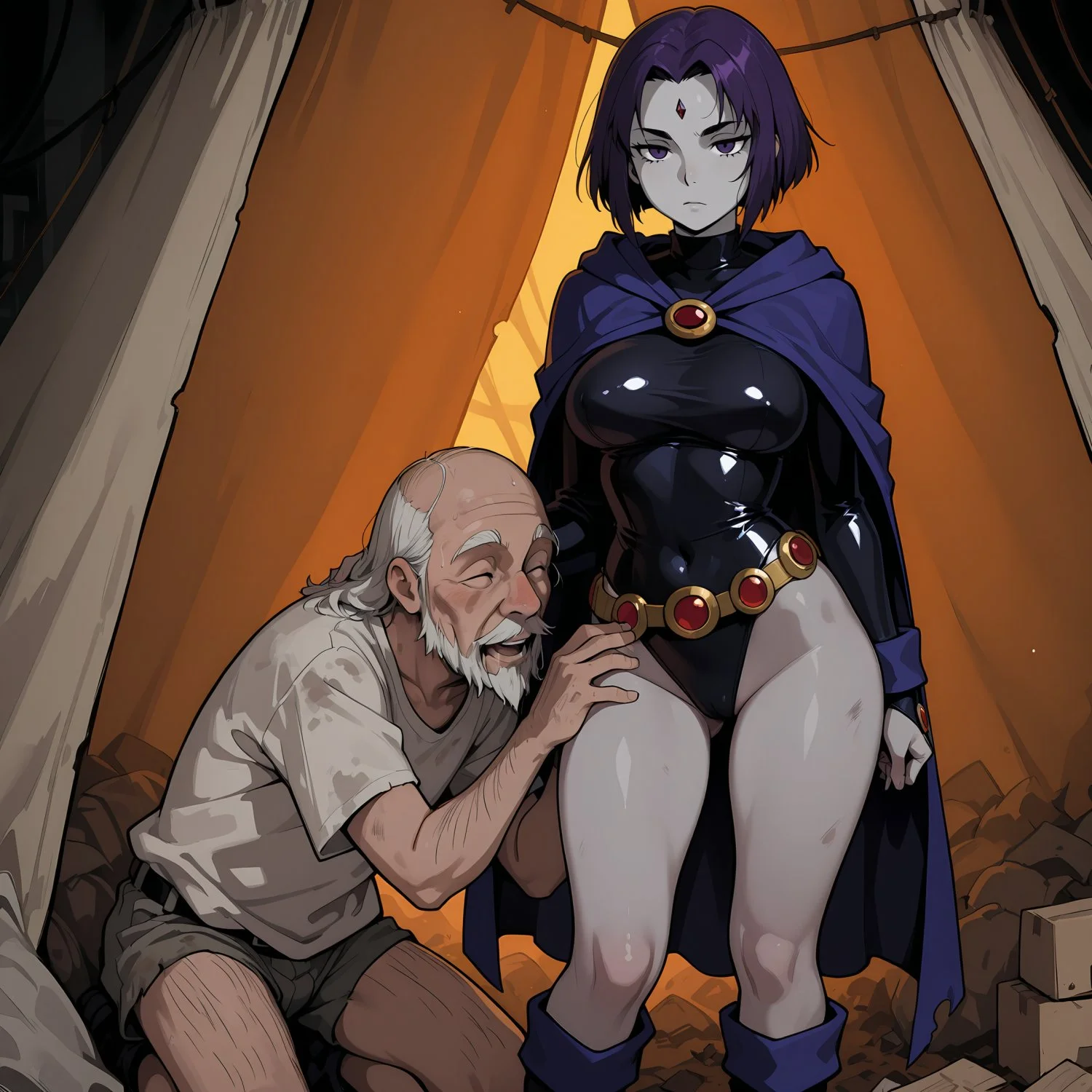 [Teen Titans] Raven's gift to the homeless main image