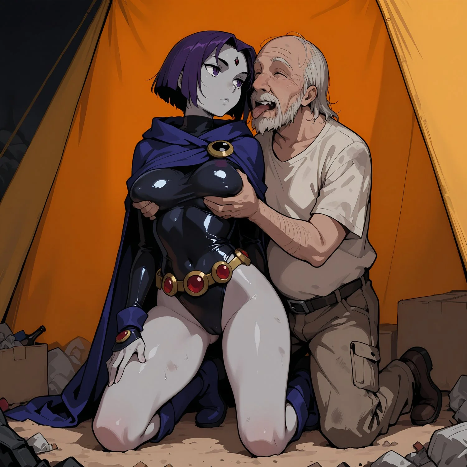 [Teen Titans] Raven's gift to the homeless image 3