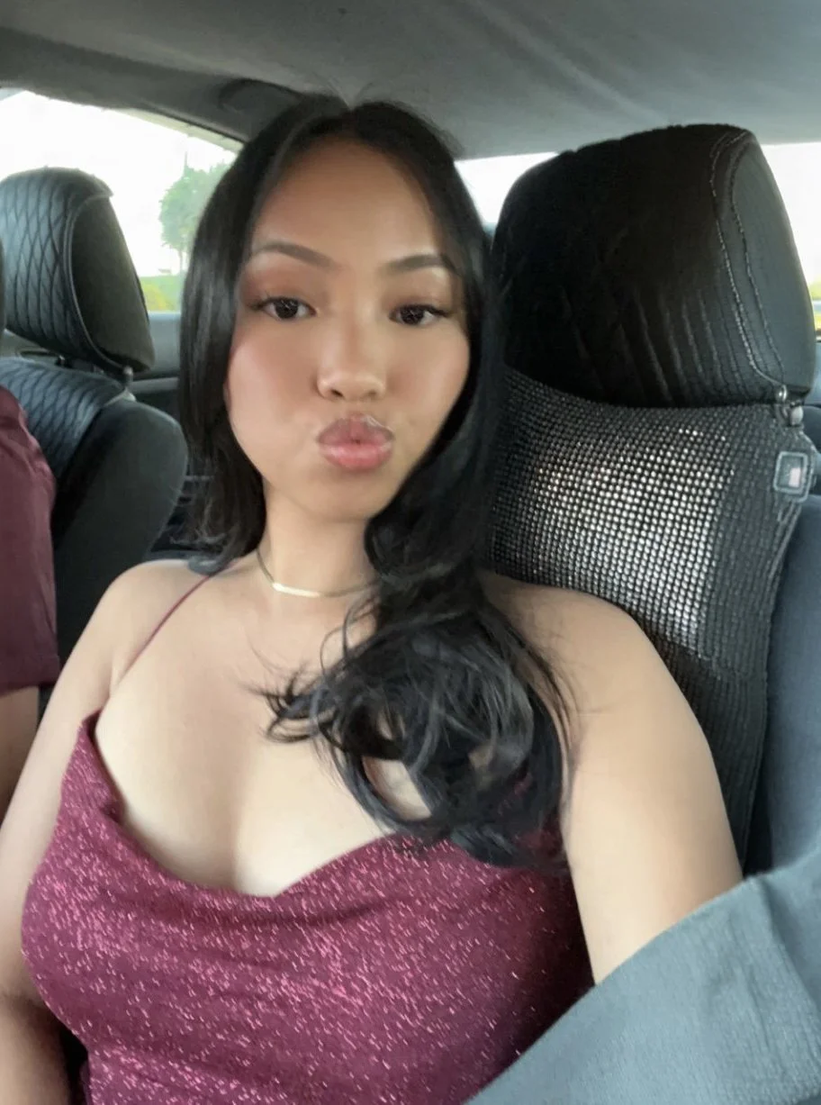 Hot asian girlfriend giving sloppy blowjob image 1