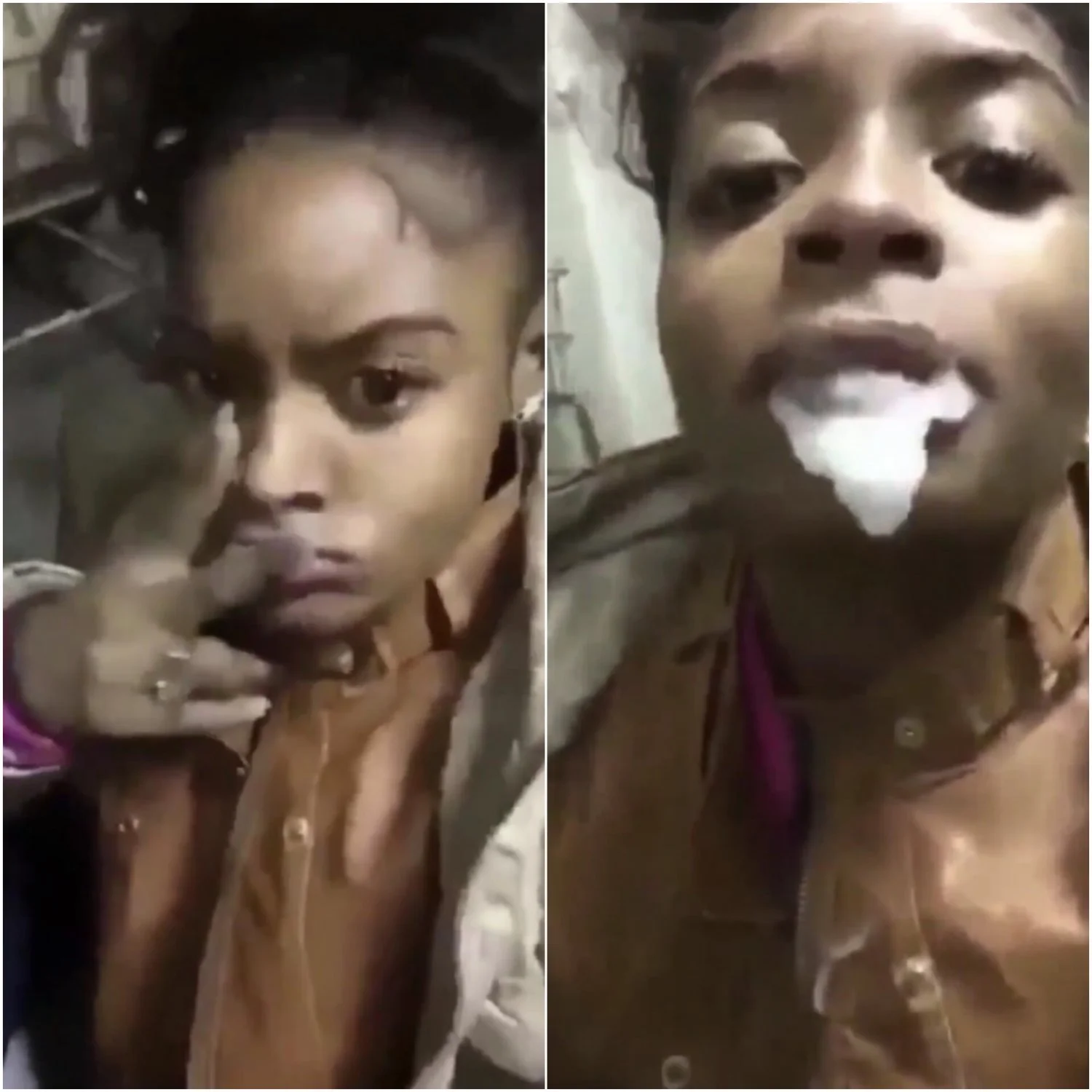 Her bestie fills her mouth with thick fertile chunks of nut in a laundromat 👌🔥💦 image 1