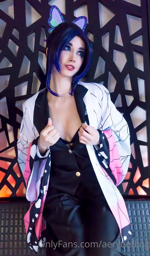 Back When She Was Happy And Horny | Shinobu Kocho From DKNY "Demon Slayer Kimetsu no Yaiba" Cosplay image 11