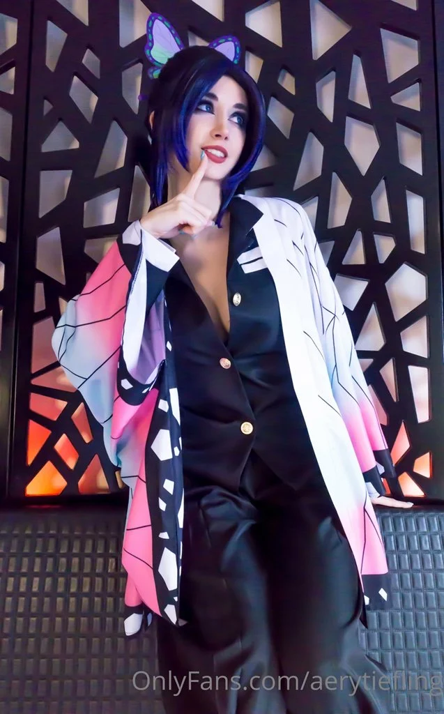 Back When She Was Happy And Horny | Shinobu Kocho From DKNY "Demon Slayer Kimetsu no Yaiba" Cosplay image 3
