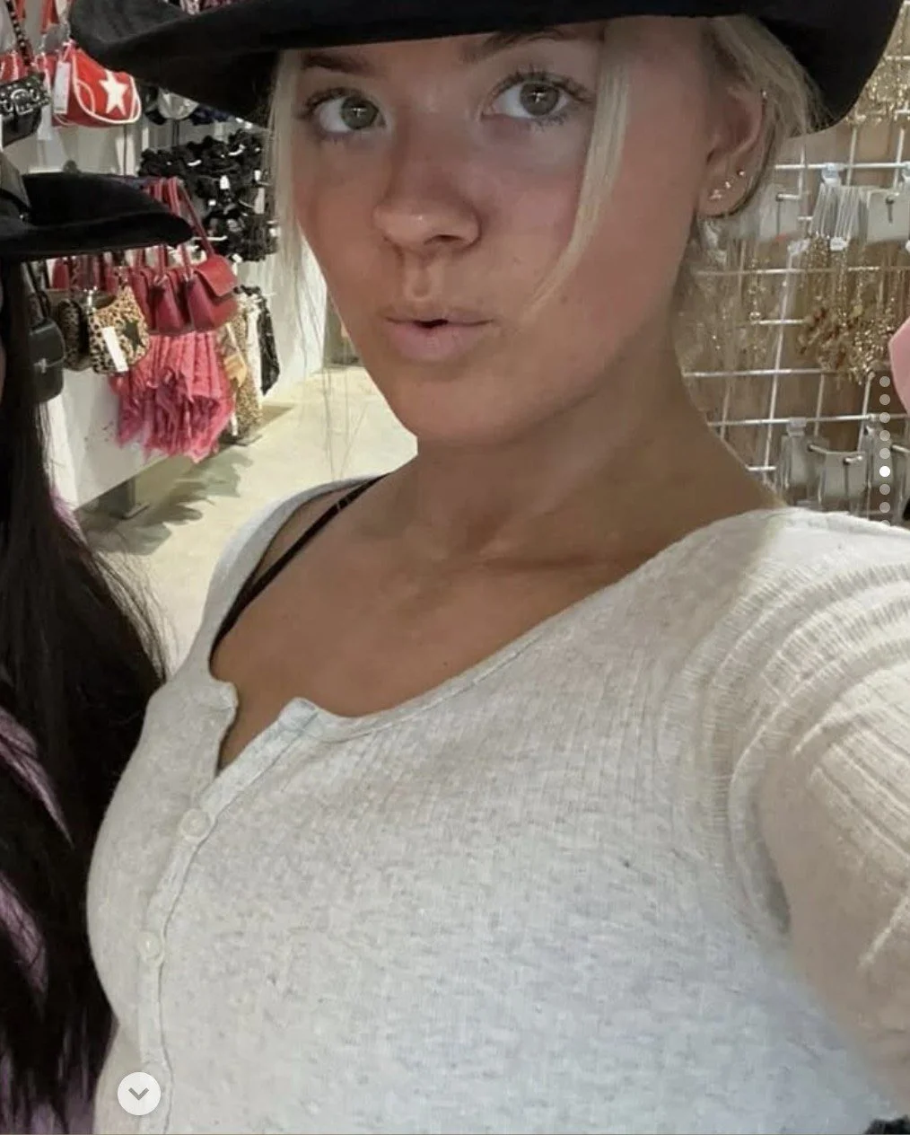 Cute blonde with killer body image 23