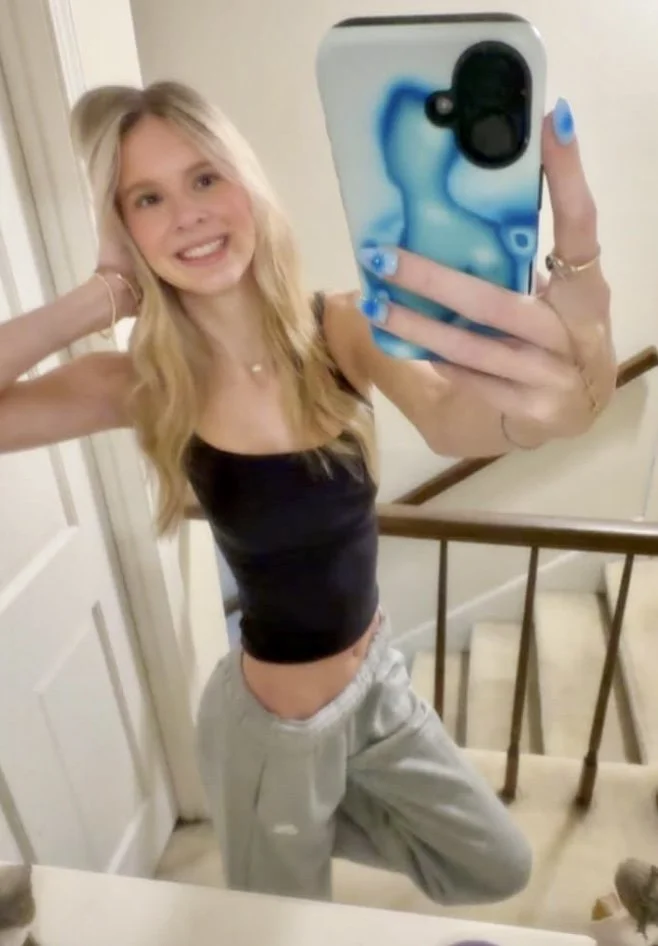 Blonde bombshell is a tall and thin IRL baddie image 20