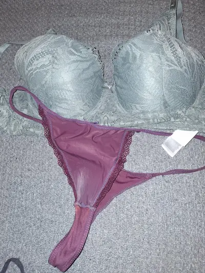 Wifes used panties and bra cover image