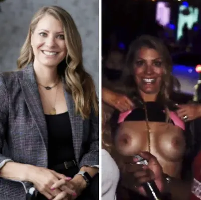 Fine MILF Danielle flash-bombs a street interview with her fakies cover image