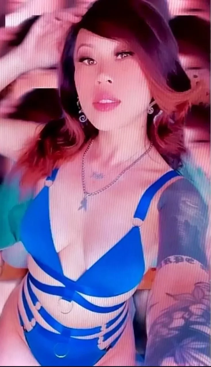 Tatted Petite Asian stoner image 6