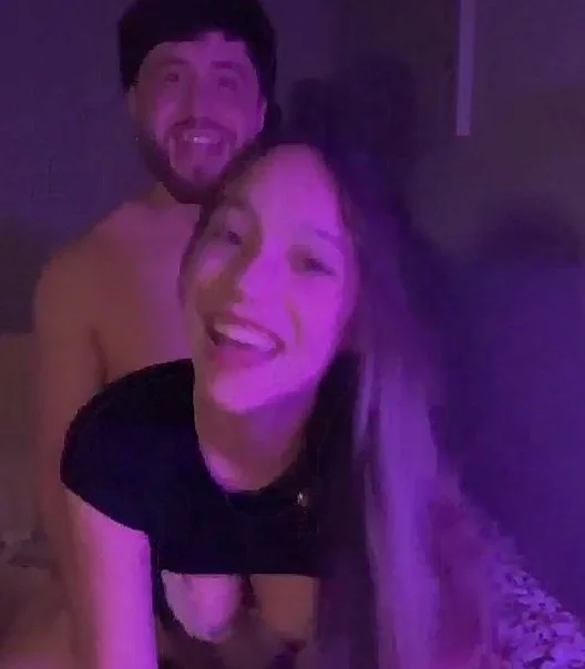 Naughty teen fucks with camera on image 1