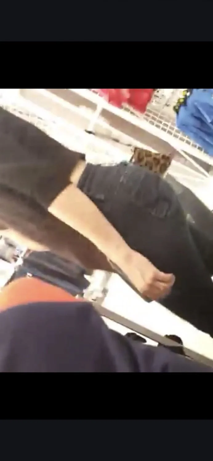 Creepshots of my latina wifes ass image 9