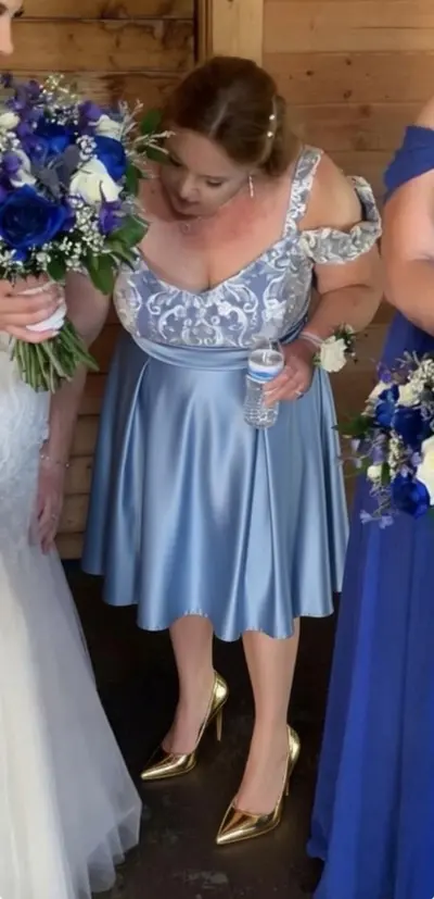 Is white trash bbw milf Lisa dressed sexy enough for her daughter’s wedding? Share her fast! Comment cover image