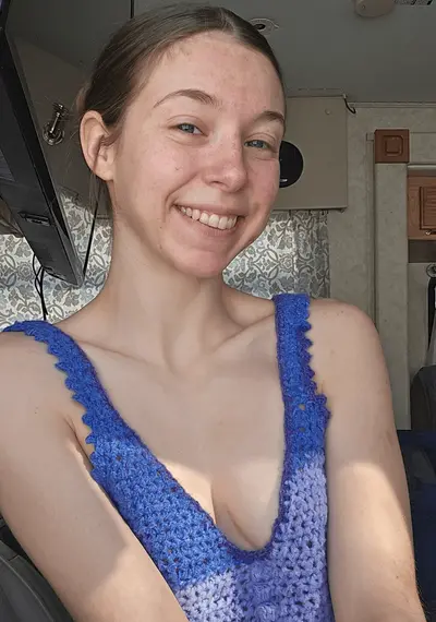 Small tits web slut shows her tight holes cover image