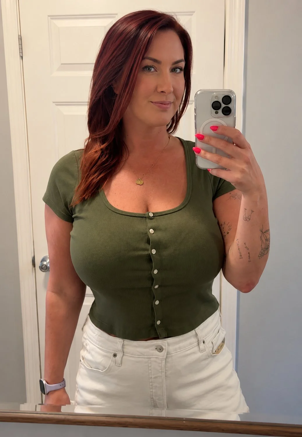 Redhead 57 year old MILF has the best tits image 4