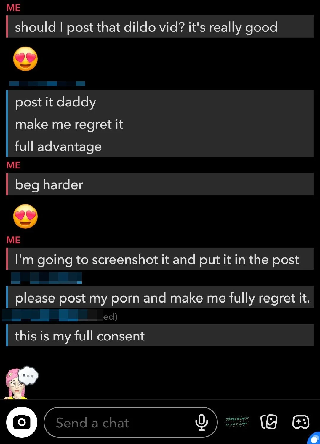 dumbass fakeboy slut couldn't help herself any more image 1